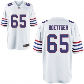 Mens Buffalo Bills Nike White Alternate Game Jersey BOETTGER#65
