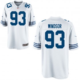 Youth Indianapolis Colts Nike White Alternate Game Jersey WINDSOR#93