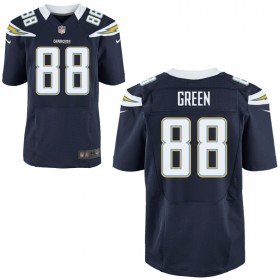 Men's Los Angeles Chargers Nike Navy Elite Jersey GREEN#88