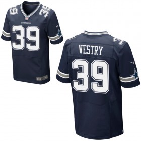 Mens Dallas Cowboys Nike Navy Blue Elite Jersey WESTRY#39