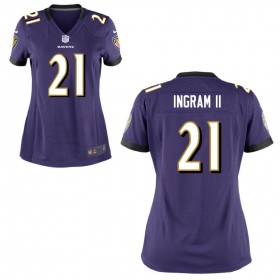 Women's Baltimore Ravens Nike Purple Game Jersey INGRAM II#21