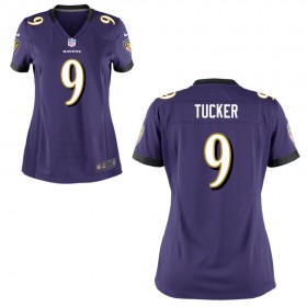 Women's Baltimore Ravens Nike Purple Game Jersey TUCKER#9