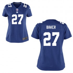 Women's New York Giants Nike Royal Blue Game Jersey BAKER#27