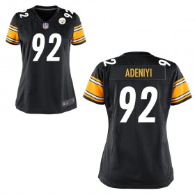 Women's Pittsburgh Steelers Nike Black Game Jersey ADENIYI#92
