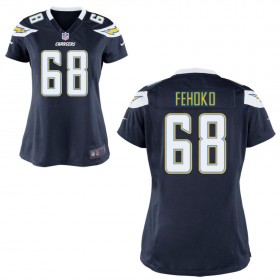 WomenÕs Los Angeles Chargers Nike Navy Blue Game Jersey FEHOKO#68