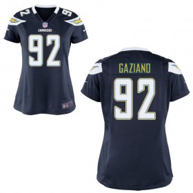WomenÕs Los Angeles Chargers Nike Navy Blue Game Jersey GAZIANO#92
