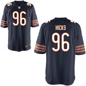 Youth Chicago Bears Nike Navy Game Jersey HICKS#96