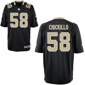 Youth New Orleans Saints Nike Black Game Jersey CHICKILLO#58