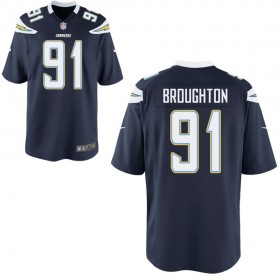 Youth Los Angeles Chargers Nike Navy Game Jersey BROUGHTON#91