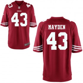 Youth San Francisco 49ers Nike Scarlet Game Jersey MAYDEN#43
