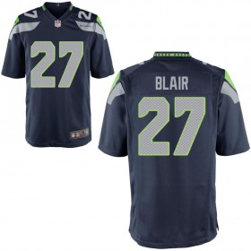 Youth Seattle Seahawks Nike College Navy Game Jersey BLAIR#27