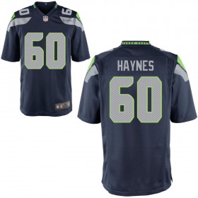 Youth Seattle Seahawks Nike College Navy Game Jersey HAYNES#60