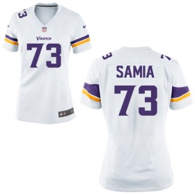 Women's Minnesota Vikings Nike White Game Jersey SAMIA#73