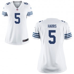 Women's Indianapolis Colts Nike White Game Jersey HARRIS#5