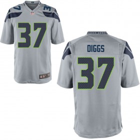 Seattle Seahawks Nike Alternate Game Jersey - Gray DIGGS#37