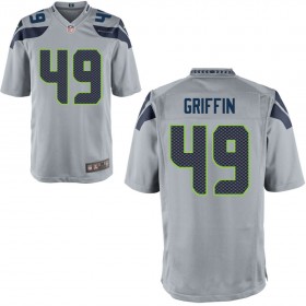 Seattle Seahawks Nike Alternate Game Jersey - Gray GRIFFIN#49