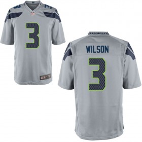 Seattle Seahawks Nike Alternate Game Jersey - Gray WILSON#3
