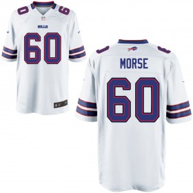 Nike Men's Buffalo Bills Game White Jersey MORSE#60