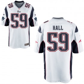 Nike Men's New England Patriots Game White Jersey HALL#59