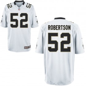 Nike Men's New Orleans Saints Game White Jersey ROBERTSON#52
