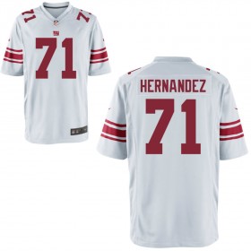 Nike Men's New York Giants Game White Jersey HERNANDEZ#71