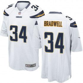 Nike Men's Los Angeles Chargers Game White Jersey BRADWELL#34