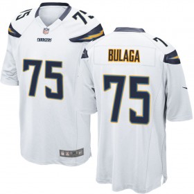 Nike Men's Los Angeles Chargers Game White Jersey BULAGA#75