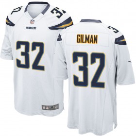Nike Men's Los Angeles Chargers Game White Jersey GILMAN#32