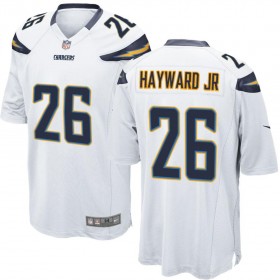 Nike Men's Los Angeles Chargers Game White Jersey HAYWARD JR#26