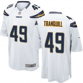 Nike Men's Los Angeles Chargers Game White Jersey TRANQUILL#49