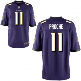 Men's Baltimore Ravens Nike Purple Game Jersey PROCHE#11