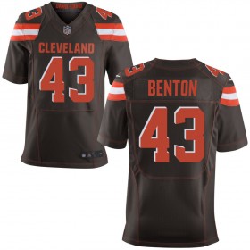 Men's Cleveland Browns Nike Brown Elite Jersey BENTON#43