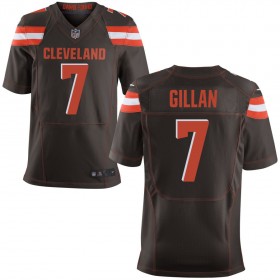 Men's Cleveland Browns Nike Brown Elite Jersey GILLAN#7
