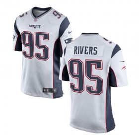 Nike Men's New England Patriots Game Away Jersey RIVERS#95