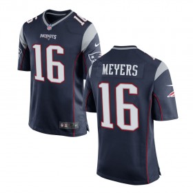 Men's New England Patriots Nike Navy Game Jersey MEYERS#16