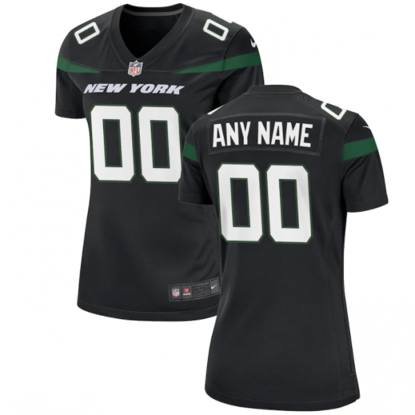 Women's Nike Stealth Black New York Jets Custom Game Jersey